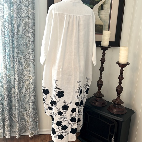 MARE ST BARTH 💯 LINEN TUNIC/BUTTON DOWN SHIRT Sz M - Picture 5 of 12